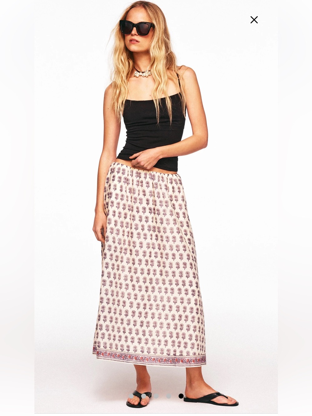 J CREW 100% Cotton Airy Printed Skirt